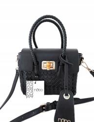 Nobo mini shopper kézitáska fekete fonott (NBAG-M0860-C020)