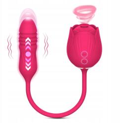  Rózsa Vibrátor Dildó Szexjáték Nőknek G-Pont Szívó Masszírozó Klitoriszhoz (DW-TD286)