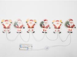 Somogyi Elektronic MLS6 LED-es mikulás fényfüzér, szilikon, 6db melegfehér LED, elemes tápellátás, beltéri kivitel (MLS6) - hyperoutlet