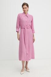 Luisa Spagnoli inges vászon ruha Polesana - rózsaszín L