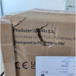 Lanberg Dobozsérült Lanberg 19" fali rack szekrény 6U+3U/540X200, alacsony profilú, összeszerelt, fekete (WAF1-5203-06-00B_)