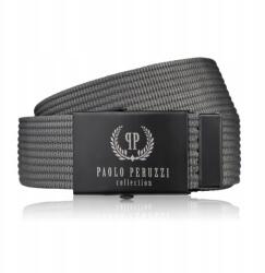 Paolo Peruzzi Öv férfi nadrághoz 125 cm klasszikus öv Paolo Peruz grafit (PW-28)