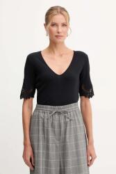 Twinset pamut póló - fekete XS - answear - 30 990 Ft