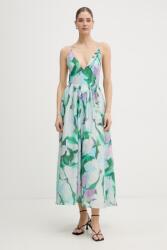 Bardot fűzős lyocell ruha - rózsaszín M