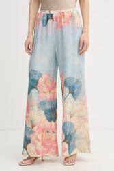 Gaudi egyenes női lenvászon - kék 42