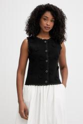 Morgan női mellény viszkózzal - fekete M