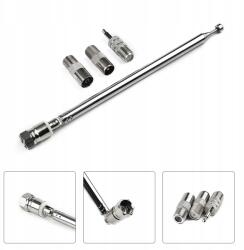  Univerzális Teleszkópos Fm Rádióantenna Házimozihoz, Hangfalakhoz 3 Adapter (9100000827377)