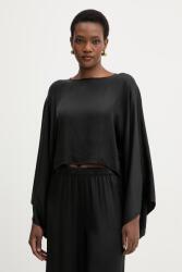 Haveone blúz női viszkóz - fekete L