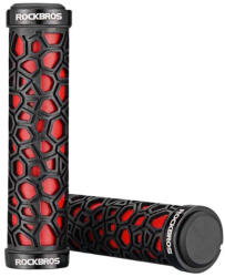 ROCKBROS Kerékpár Markolat 2017-14ARD - Fekete-Piros x 2 db (2017-14ARD)