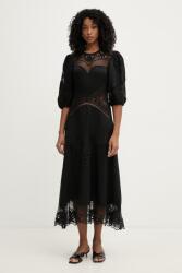TWINSET kiszélesedő ruha viszkóz - fekete 34