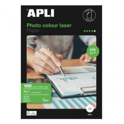 APLI CSOMAGOLÁSSÉRÜLT Premium Laser fotópapír, lézer, A4, 210 g, fényes, kétoldalas (LEAA11833_SCS)