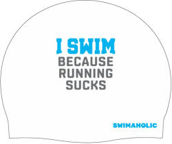 Swimaholic Cască de înot swimaholic i swim clasic cap alb