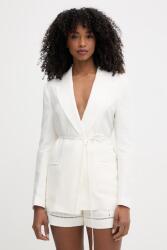 Twinset női blézer lenvászonnal - bézs 34