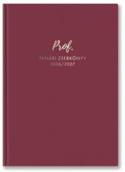 TopTimer Tanári zsebkönyv, 2026/2027 tanév, A5, heti, TOPTIMER, málna (NKTFU) - tintasziget