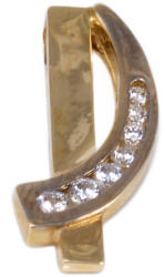 Ékszershop Bicolor köves arany futó medál (1230661)