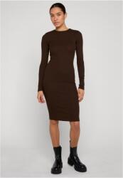 Urban Classics Ladies Rib Dress brown