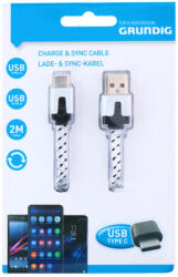 Grundig Adatkábel, Usb - Usb-C, 2M (33270050)