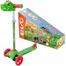 Evotools Állítható Háromkerekű Roller Gyerekeknek Világító Dinoszaurusz Kerekek (1670196)