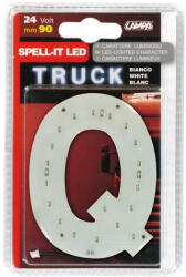 Lampa Ledes Betű Fehér Színű "Q" 24 V 90 Mm (0198739)