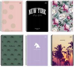 Interdruk Spirálos Jegyzetfüzet A4/80L Rácsos (5 Db), Interdruk (5902277182227)