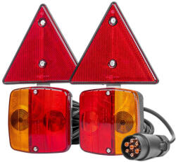 AMiO Mágneses Utánfutó Lámpa Készlet Háromszöggel 7Pólusú (0502095)