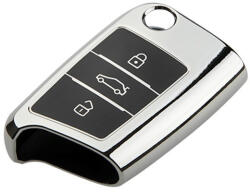 Autolife Autókulcs tok VW SEAT SKODA chrome (80346)