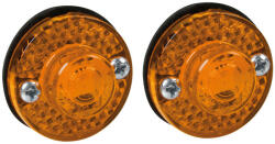 LAMPA 2db Ledlámpa 24V, S-11, E9, IP-67, Vízálló - Borostyánsárga (0198928)