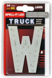 Lampa Ledes Betű Fehér Színű "W" 24 V 90 Mm (0198745)