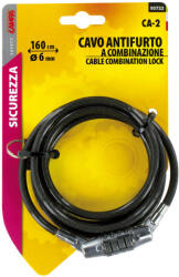 LAMPA számzáras motorkerékpár kábelzár, lakat 160 cm (0193722)