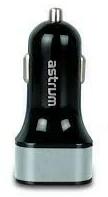 Astrum Astrum CC340 (új verzió) ezüst autós töltő 4.8A 2USB 24W