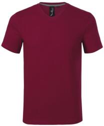 MALFINI Tricou bărbați Action V-neck - Garnet | S (7008613)