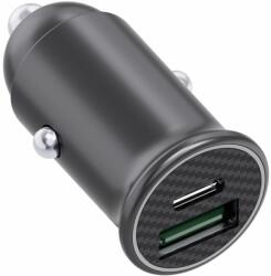  Incarcator auto cu USB-A si USB-C, DC12V IN, (PD3.0), 5V-9V-12V/2, 5A (SRXA-CC30)