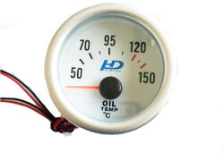 AUTOLIFE Fehér hátterű olajhőmérséklet mérő 12V 52mm - OR-LED7703 (5002)