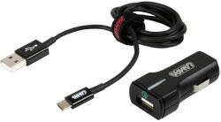 Lampa Szivargyújtós Töltő + Micro Usb kábel, 12/24V (0138923)