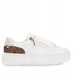 RIEKER Női sportcipő Rieker M1900-80 fehér fűzött platformon (M1900-80)