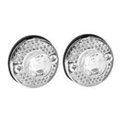 LAMPA Ledlámpa 24v Pár, Fehér F-12 30 Mm átmérő, E9, Vízálló (0198926)