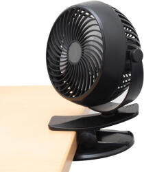 Somogyi Elektronic Csíptetős, akkumulátoros ventilátor CLF 10/BK (CLF10)