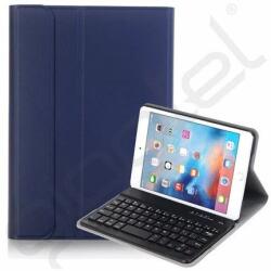 Silverline Tok álló, bőr hatású (FLIP, kivehető bluetooth billentyűzet, asztali tartó, QWERTY, angol nyelvű) SÖTÉTKÉK