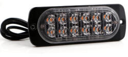 Autolife 18066 12LED-es stroboszkóp FEHÉR - E jel - 12-24V (18066)
