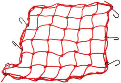 LAMPA Spider, Csomagleszorító Háló, Elasztikus, Motorkerékpáros, Piros (0190501)