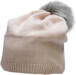 4F Női meleg téli sapka beanie pomponnal, kényelmes a télre (CAD009)