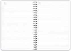 PAPERLAND Caiet cu spirala A5, 80 file, coperta plastic, PAPERLAND Exklusiv dictando