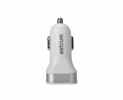 Astrum Astrum CC340 (új verzió) fehér - ezüst autós töltő 4.8A 2USB 24W
