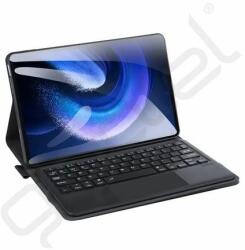 Dux Ducis tok álló, bőr hatású (FLIP, bluetooth billentyűzet, asztali tartó, QWERTY, angol nyelvű) FEKETE - extratelgsm - 22 999 Ft