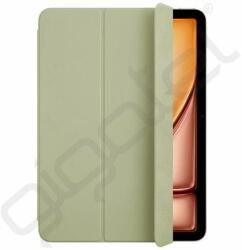 Apple Smart Folio tok álló, bőr hatású (aktív FLIP, oldalra nyíló, TRIFOLD, asztali tartó) ZSÁLYAZÖLD