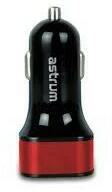 Astrum Astrum CC340 (új verzió) piros autós töltő 4.8A 2USB 24W