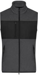 Daiber Vestă fleece bărbați JN1310 - Închis prespălat / neagră | S (JN1310-1782961026)