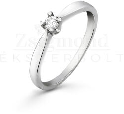 14 karátos fehérarany eljegyzési gyűrű gyémánttal (AU11331) AU11331