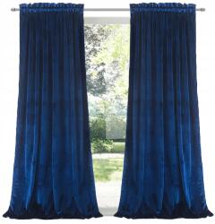 Flying Velúr Függöny Sötétkék Vastag Elegáns Szalag 140x250 Prémium Velúr (543C-27D)