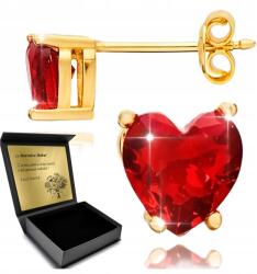 Ottomania Fülbevaló Szív Arany Ajándék Női Gránát Ezüst Gravírozás (528k)